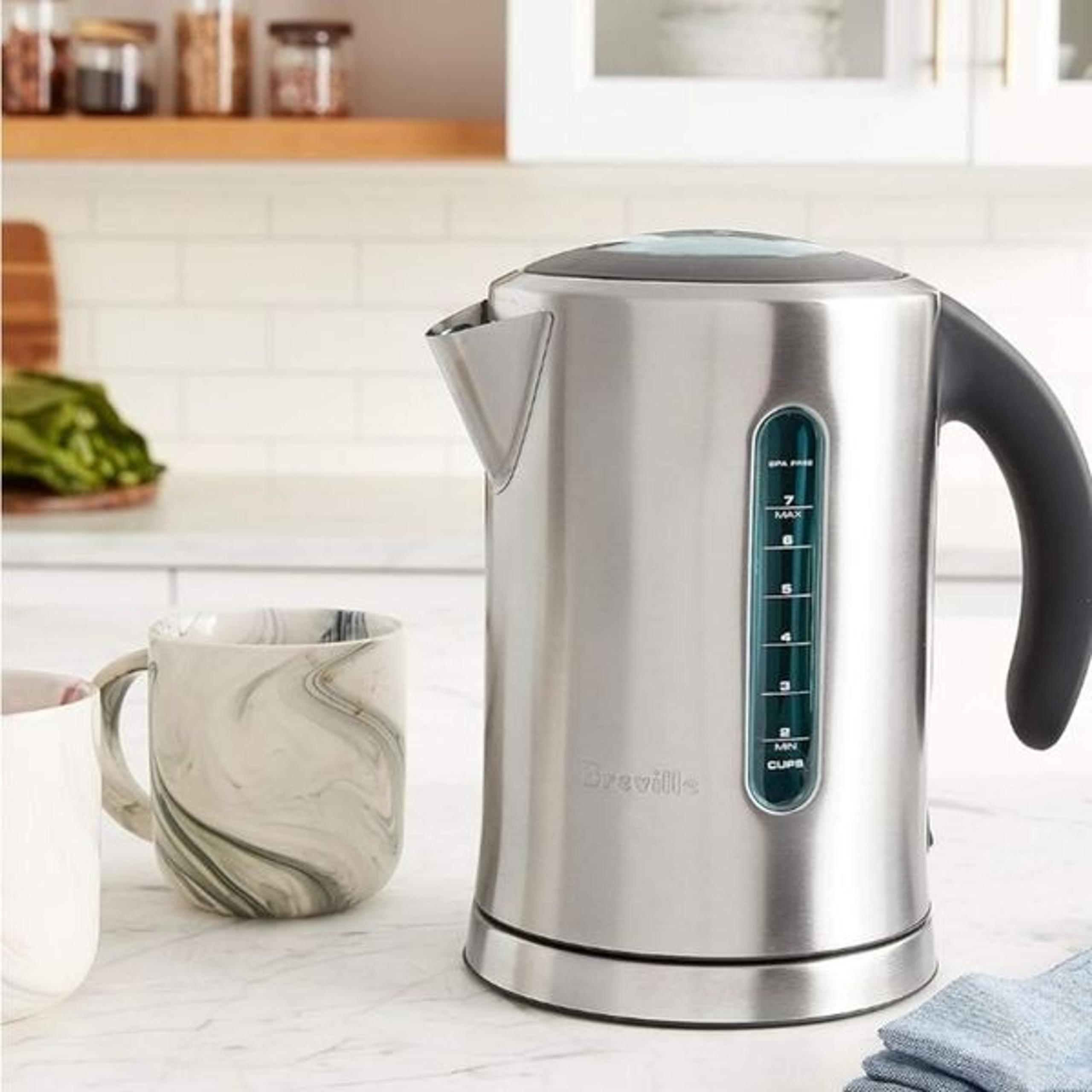 Breville The Soft Top Pure Kettle- Brushed Stainless Steel