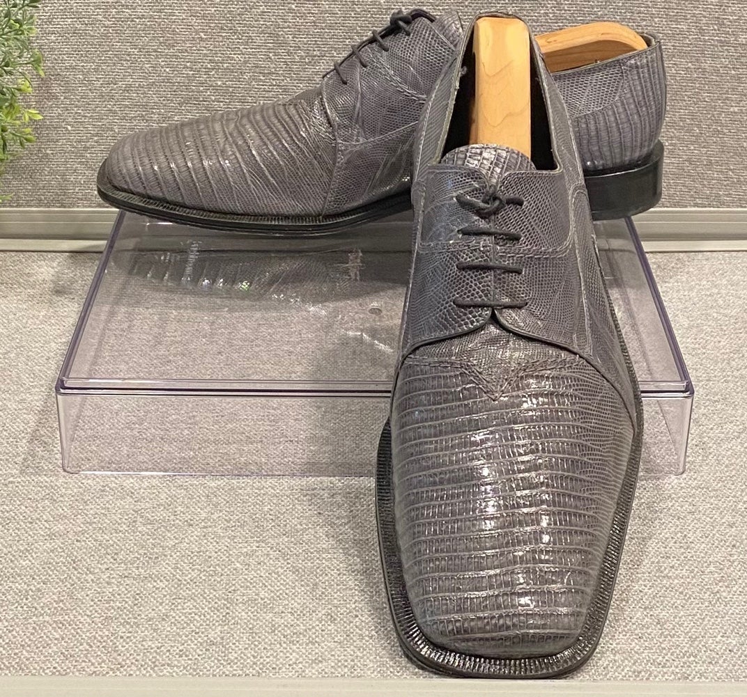 David Eden Lizard Lace-Up Mens Dress Shoes Size 13