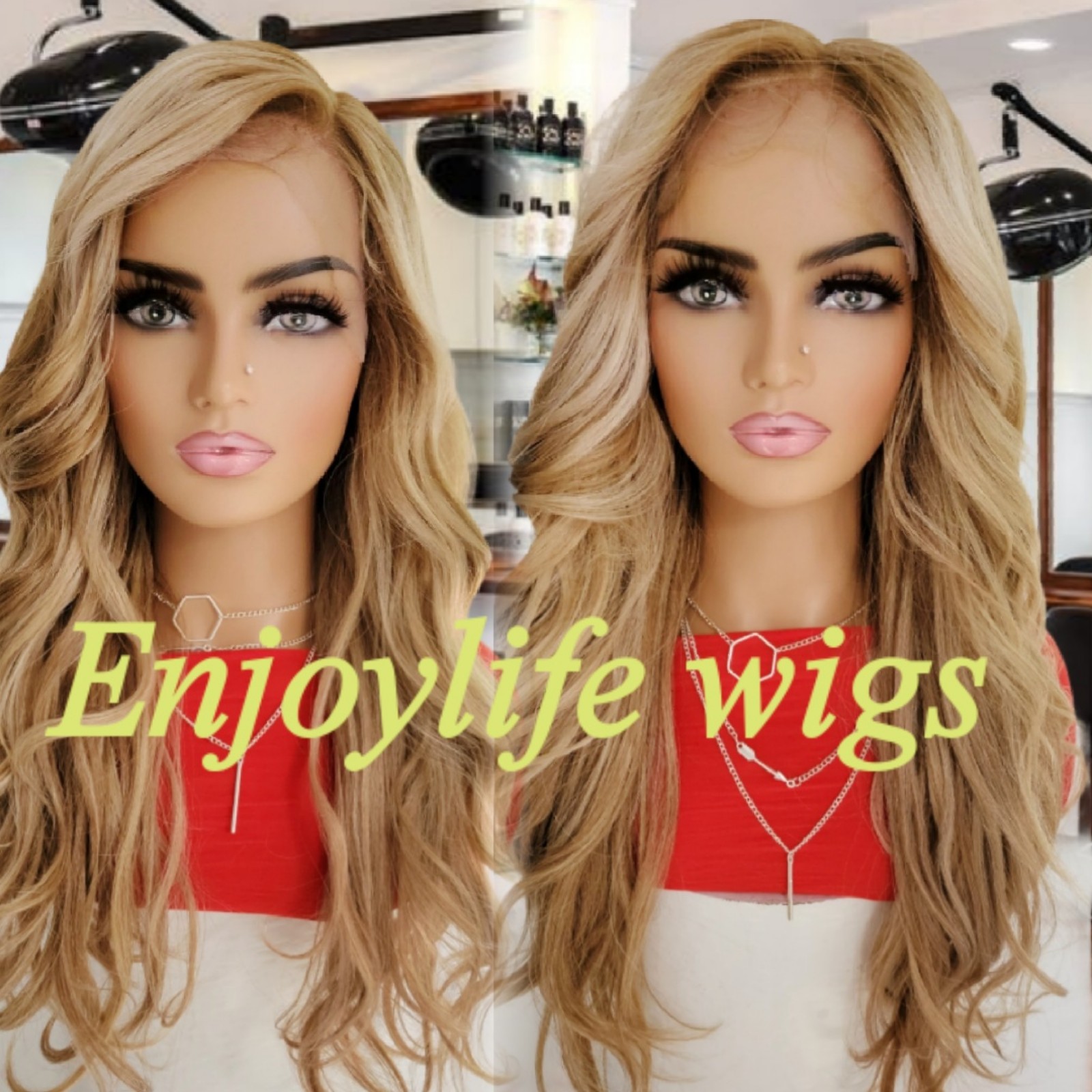 Human hair baylage body wave HD lacefront wig