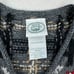 Vintage Laura Ashley Sweater Size Medium Grey Black Plaid Wool Button Up Vest