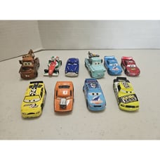 Lot Of 10 Disney Pixar Cars Metal Diecast Cars Trucks Used Various Conditions