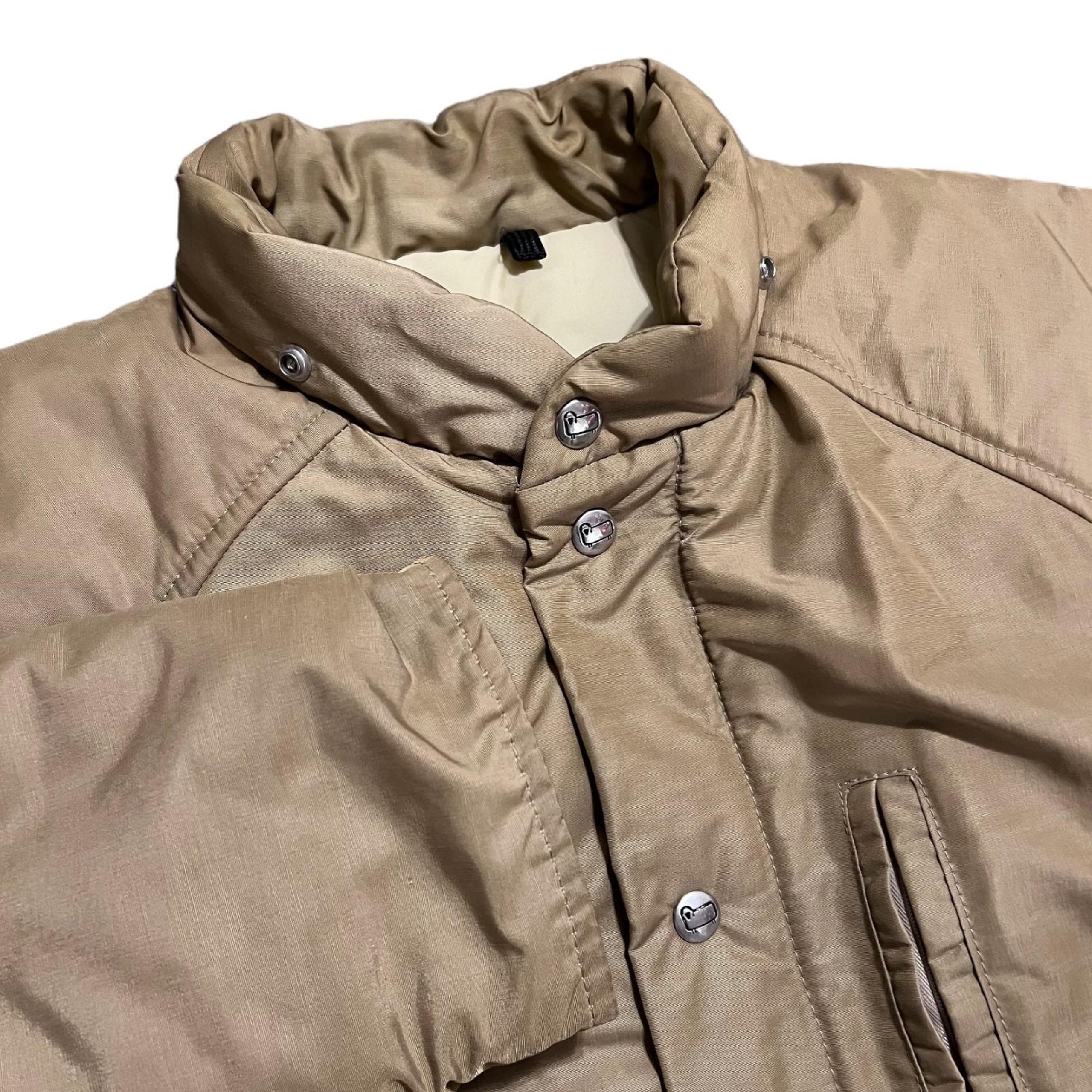 VTG Woolrich Men’s Full Zip Down-Filled Puffer Jacket Khaki/Tan • Medium