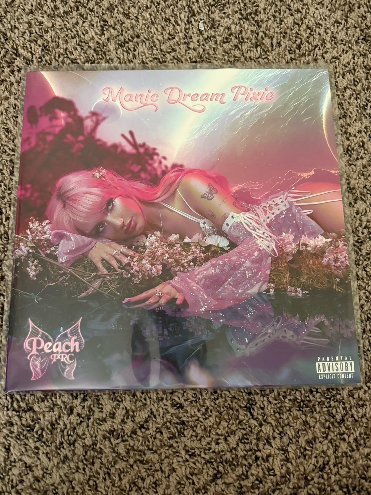 Peach PRC Manic Dream Pixie - Splatter Pink Heart Shaped Vinyl