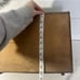 Vintage Brass Magazine Rack | Mid Century | Hammered Brass