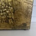 Vintage Brass Magazine Rack | Mid Century | Hammered Brass