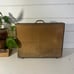 Vintage Brass Magazine Rack | Mid Century | Hammered Brass