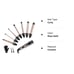7 in 1 Curling Iron Wand Set, Ohuhu Upgrade Curling Wand with 7Pcs 0.35 to 1.25