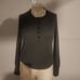 WHITE+WARREN DEEP SAGE CASHMERE SOLID HENLEY NECK SWEATER SIZE S