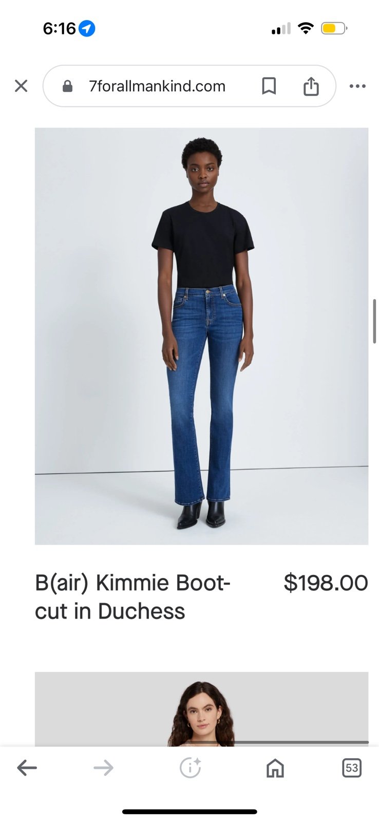 NWOT 7 for all mankind