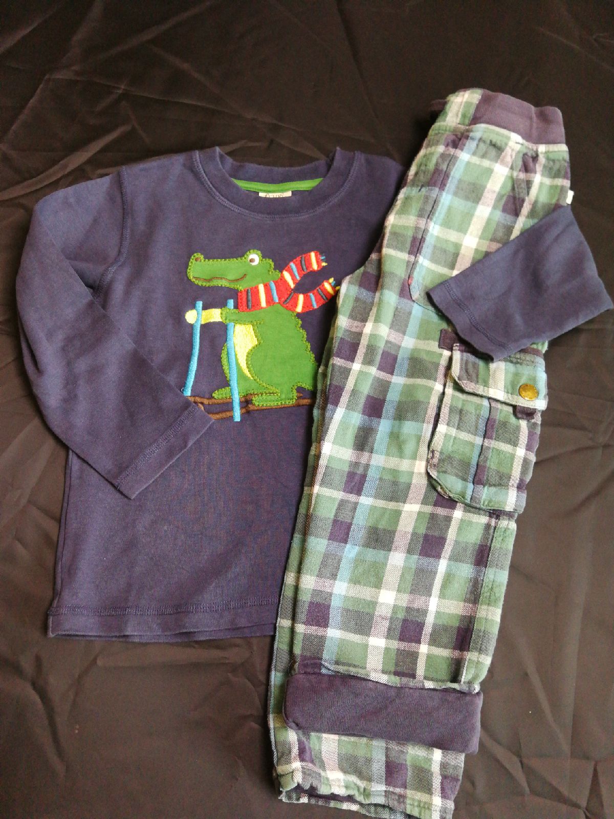 Frugi crocodile and snuggle trousers
