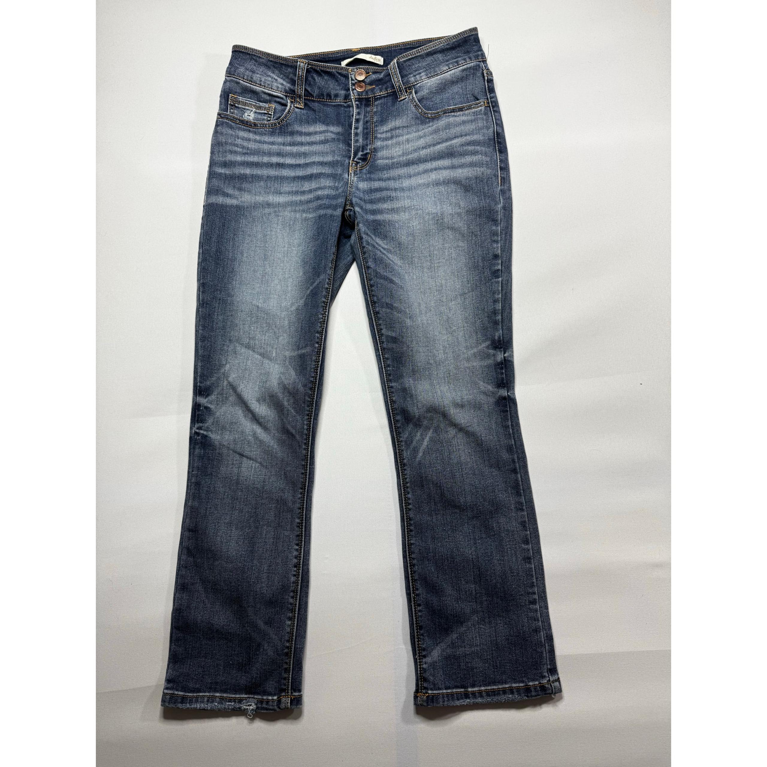 Daytrip Women's Lynx Straight Leg Blue Denim Jeans - Size 30x26.5