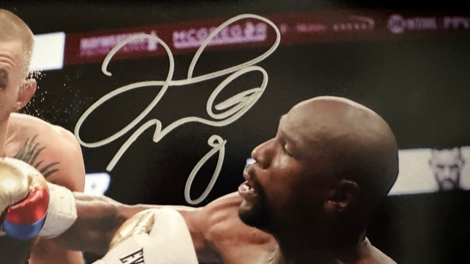 Floyd mayweather signed photo mayweather vs mcgregor