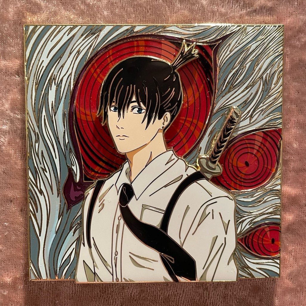 Aki Enamel Pin