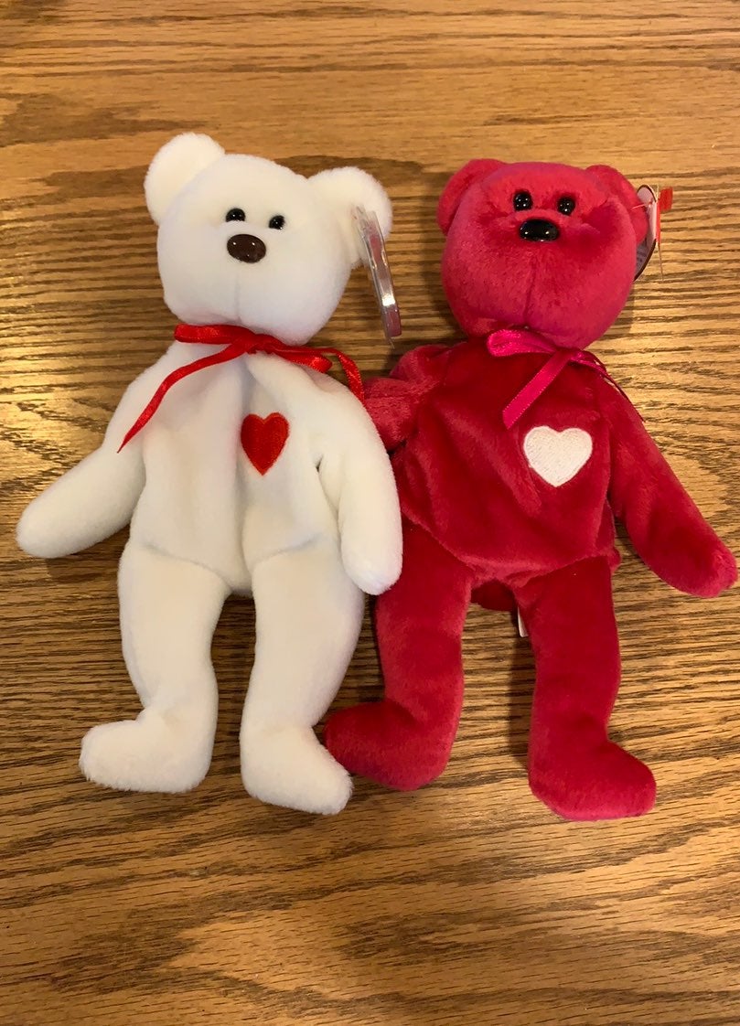 Ty Beanie Babies rare Valentino and Valentina
