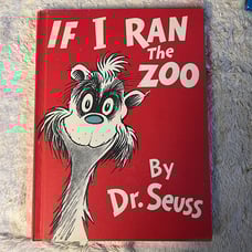 IF I RAN THE ZOO BY DR SEUSS HARDCOVER BOOK BANNED OUT OF PRINT