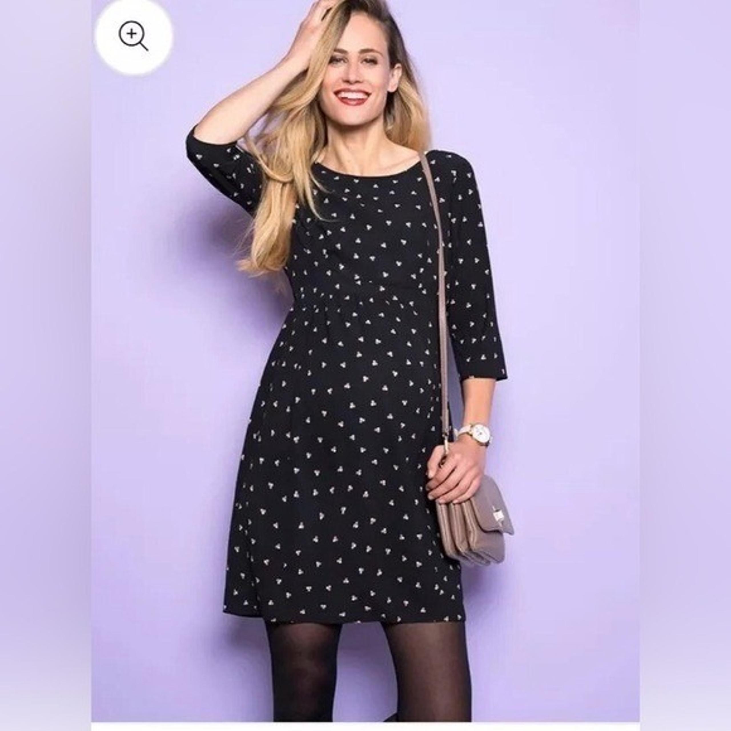 Seraphine NWT Minnie Black Polka Dot Nursing Maternity Dress- Size 8