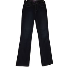 NYDJ NOT YOUR DAUGHTER'S JEANS women's size 2 dark wash bootcut flare denim jean