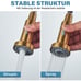 Gold Kitchen Faucet,Commercial Stainless Steel Single Handle Pull Down