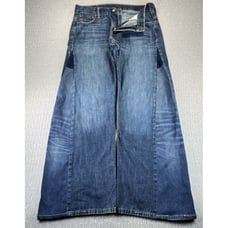 Levi's 569 custom extreme baggy wide leg Men (30x32) whiskered denim jeans pants