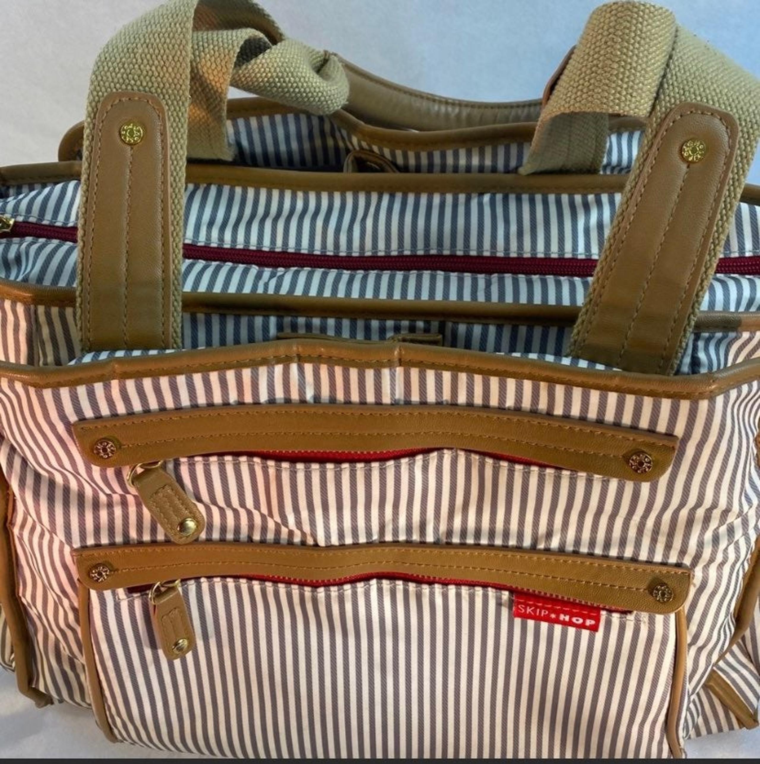 skip hop diaper bag with few stain