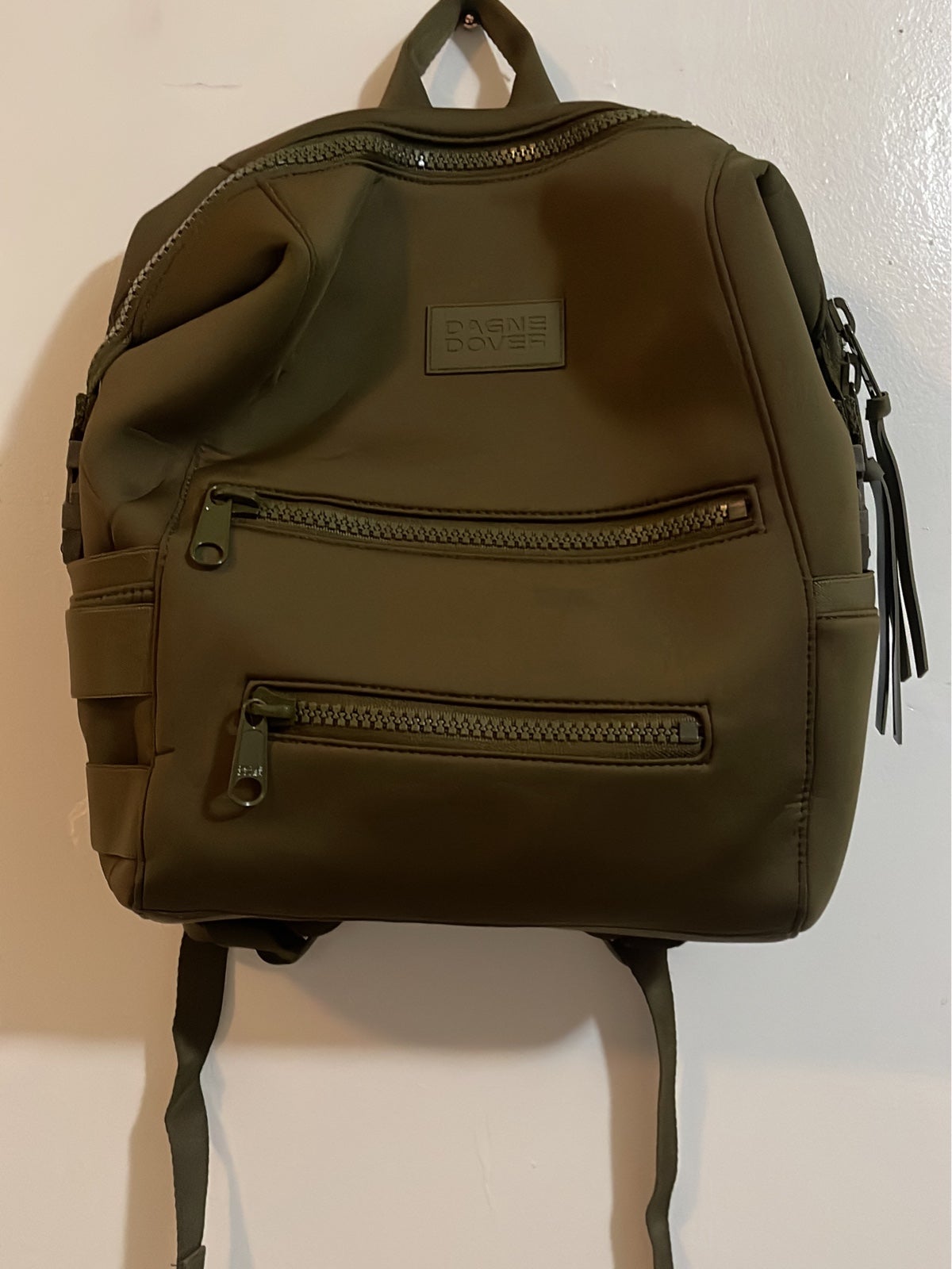 Dagne Dover diaper bag (medium in dark moss)