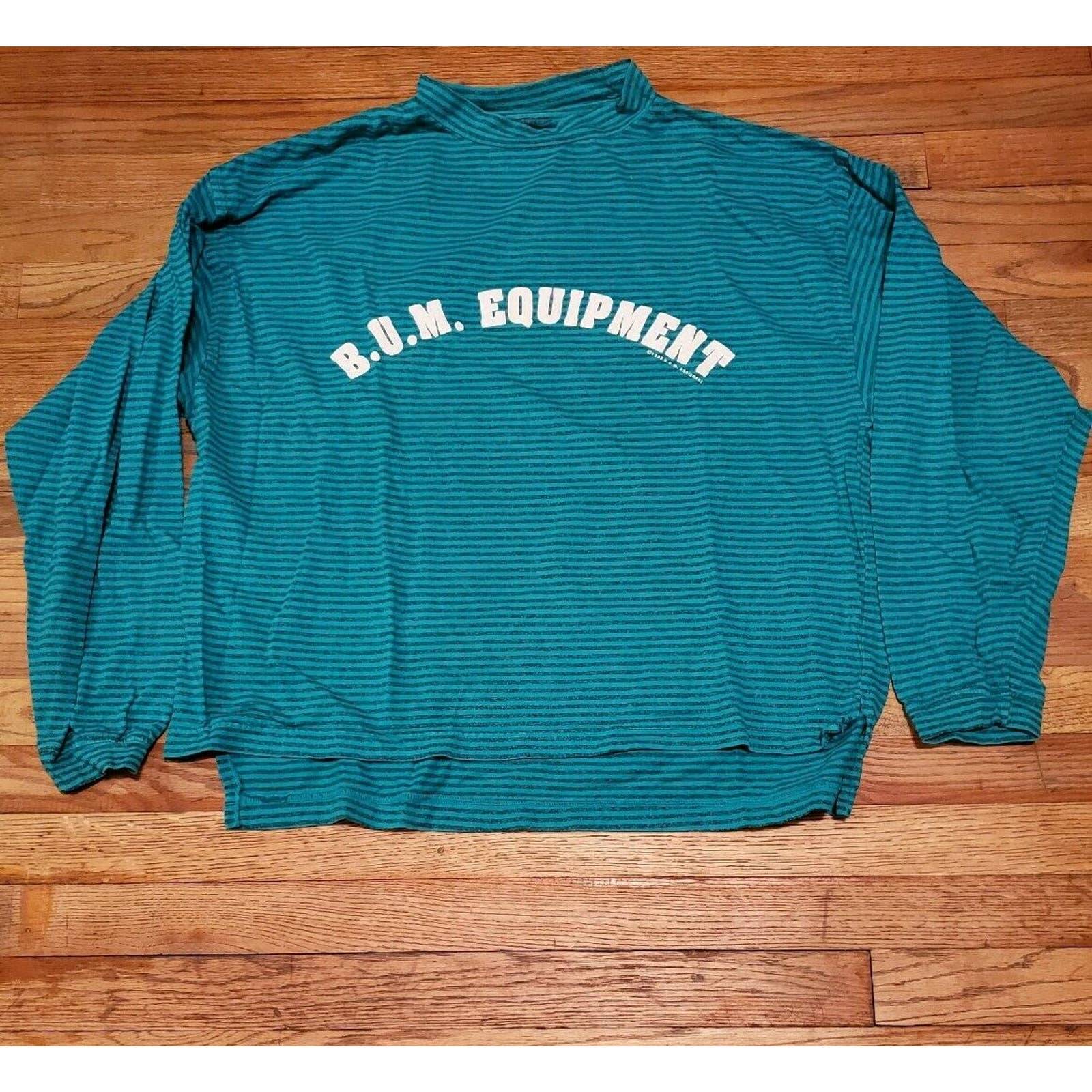 Vtg Bum Equipment Longsleeve Stripped Md