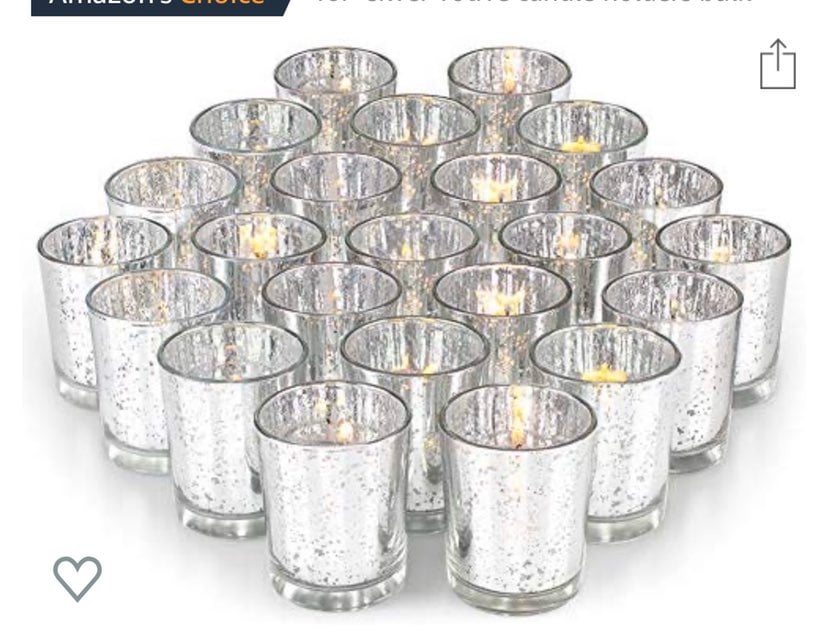 Silver votives