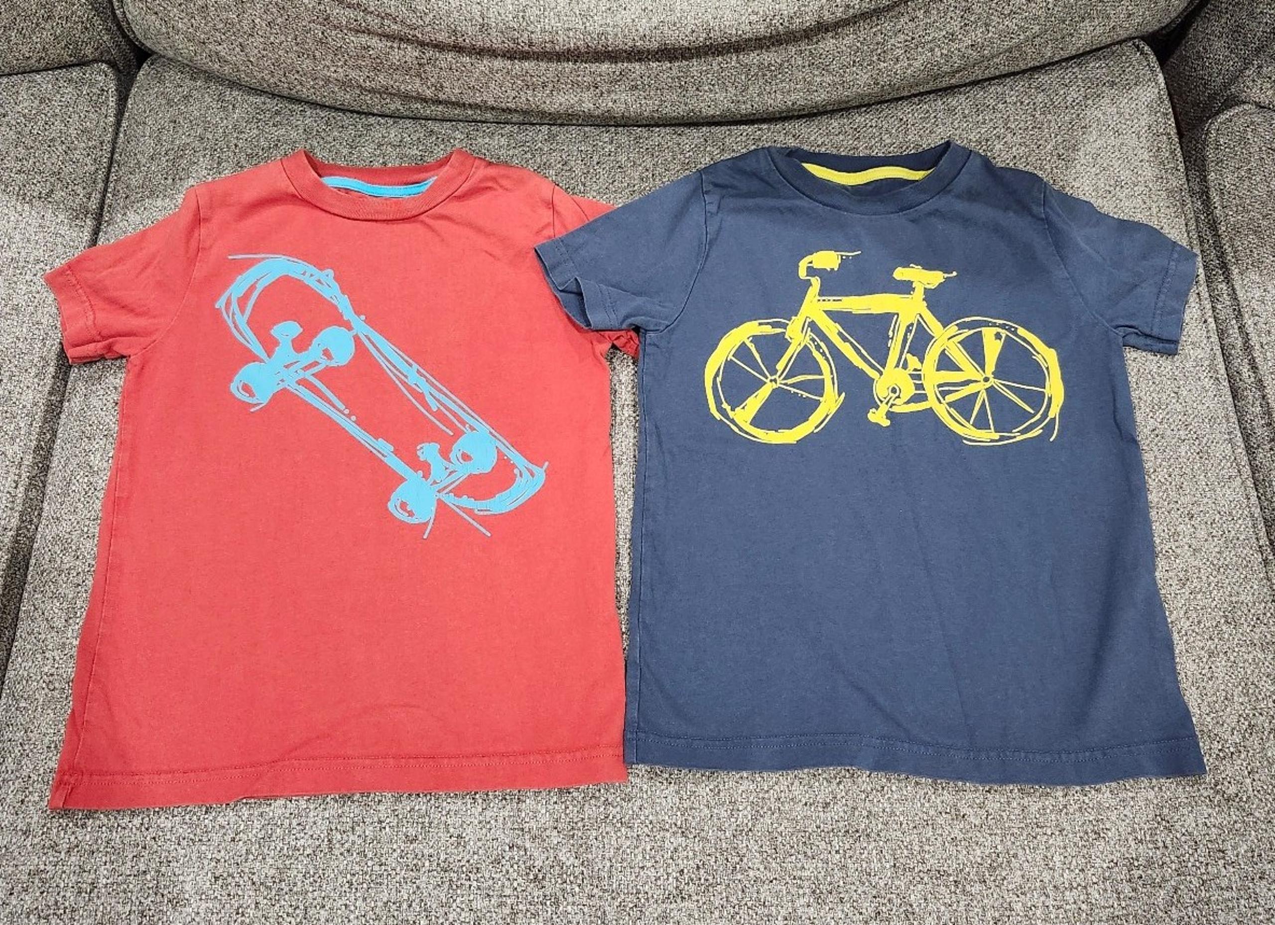 MINI BODEN Boys Skateboard and Bicycle T-shirts size 4-5 year