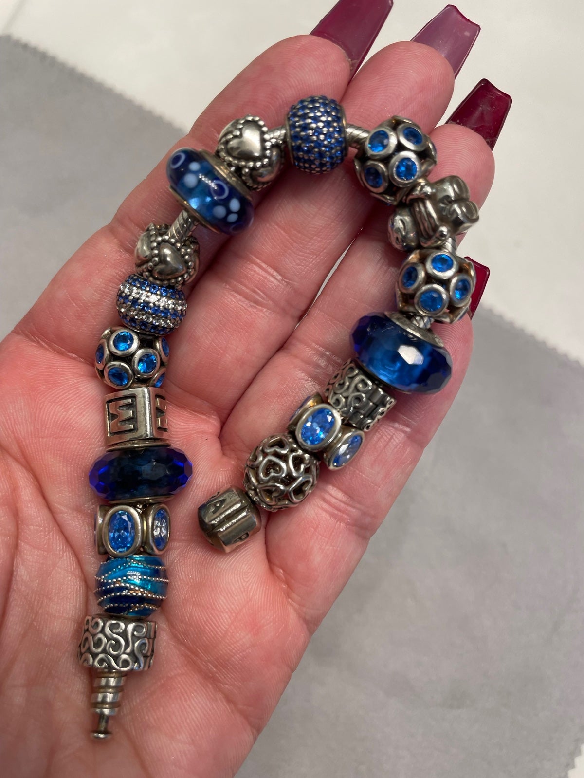 PANDORA bracelet with charms