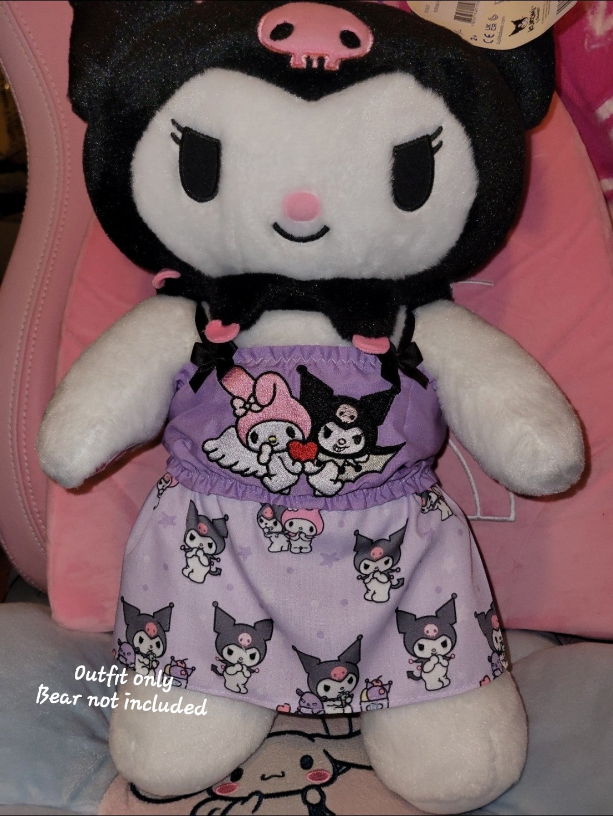 Kuromi Melody Build a Bear Custom Outfit Sanrio Hello Kitty Cinnomoroll Kawaii