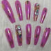 Any Color Press On Nails w/Gems