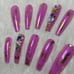 Any Color Press On Nails w/Gems