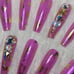 Any Color Press On Nails w/Gems