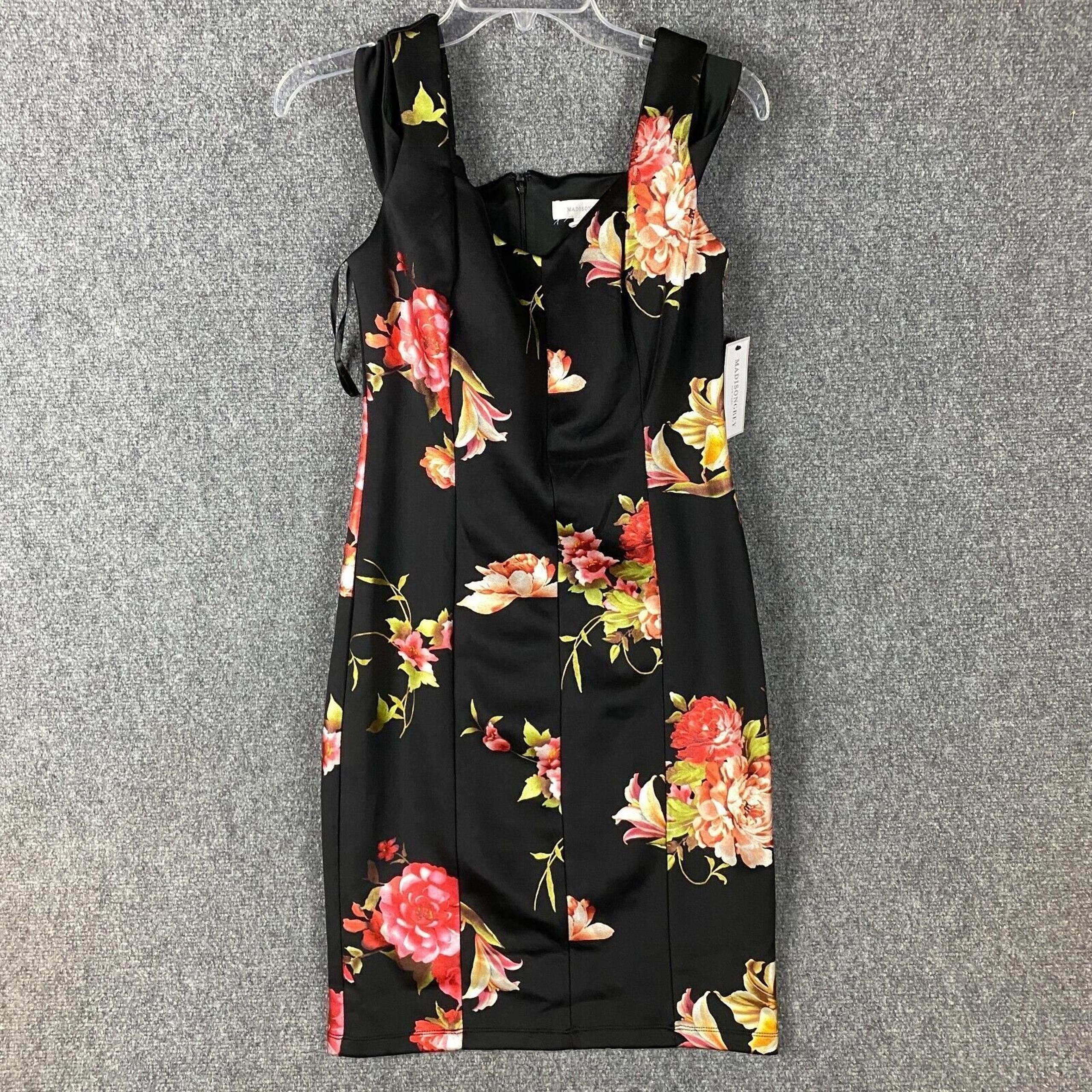 Madison Grey Dress Women's Size 8 NWT Floral Sleeveless Polyester Adults