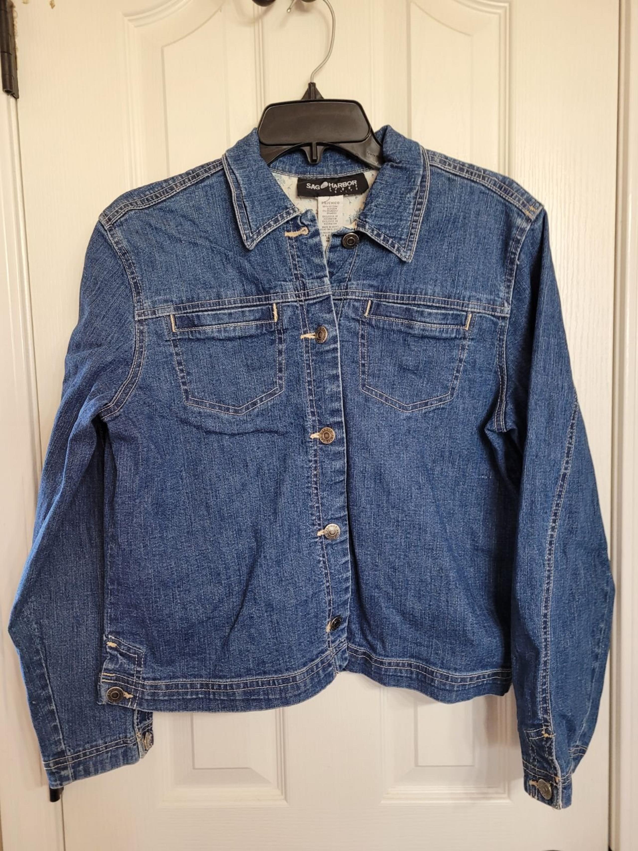 Sag harbor sport petite Jean Jacket petite Small