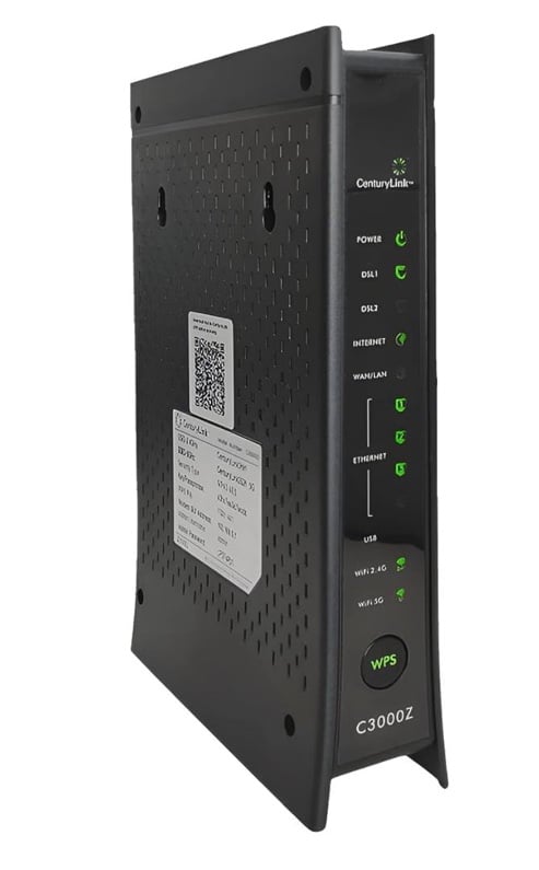 ZyXEL C3000Z Dual-Band 802.11b/g/n Gigabit Modem for CenturyLink (Renewed)
