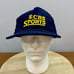 Vintage CBS Sports Corduroy Strap Back Hat Cap Younglin Headwear Made in Korea