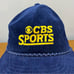 Vintage CBS Sports Corduroy Strap Back Hat Cap Younglin Headwear Made in Korea