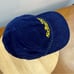 Vintage CBS Sports Corduroy Strap Back Hat Cap Younglin Headwear Made in Korea