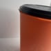 Folgers AromaSeal Vintage Tupperware 11” Tall Orange Black Lid Coffee Rare