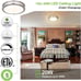 Flush Mount LED Ceiling Light Fixture 13 inch