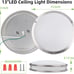 Flush Mount LED Ceiling Light Fixture 13 inch