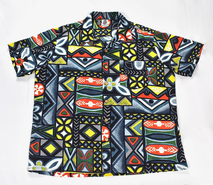 Vintage Kennington Wild Crazy Pattern Hawaiian Shirt XL