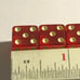 Old cherry translucent bakelite 5 dice 050823@