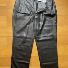 Rails Faux Leather Front Pleat Pants Size 14