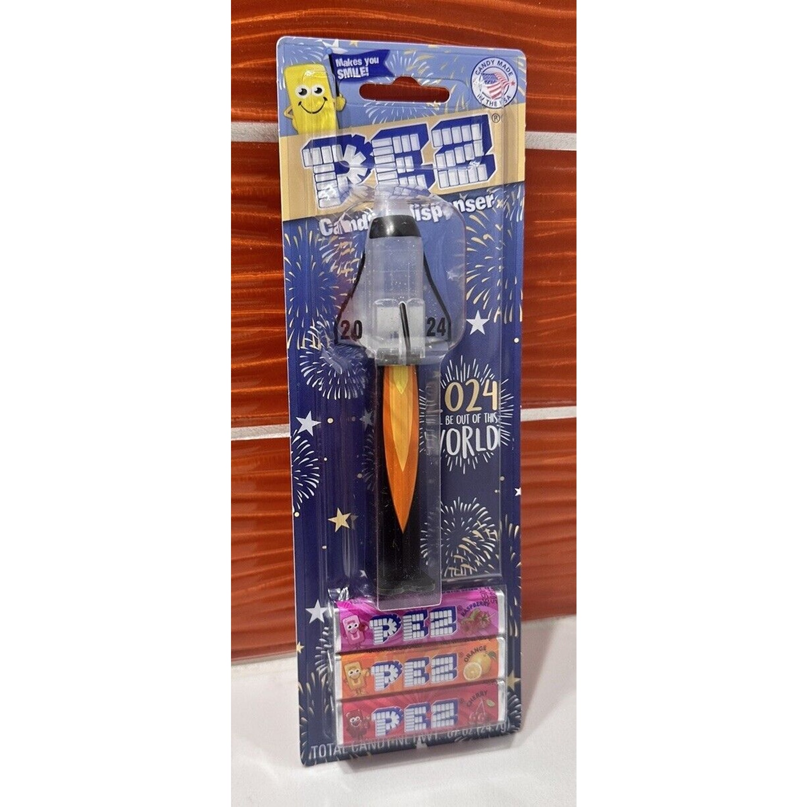 Exclusive 2024 New Years Crystal Space Shuttle Pez IN HAND