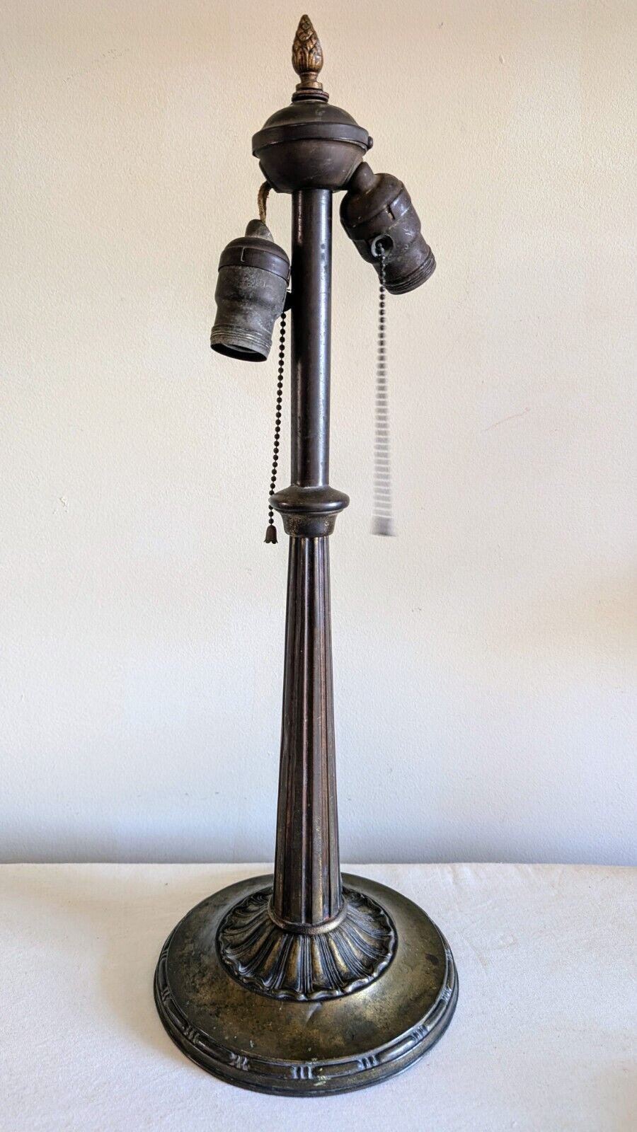 Antique Emeralite 8794 Brass Table Lamp 21 In, Needs Repair, AS IS