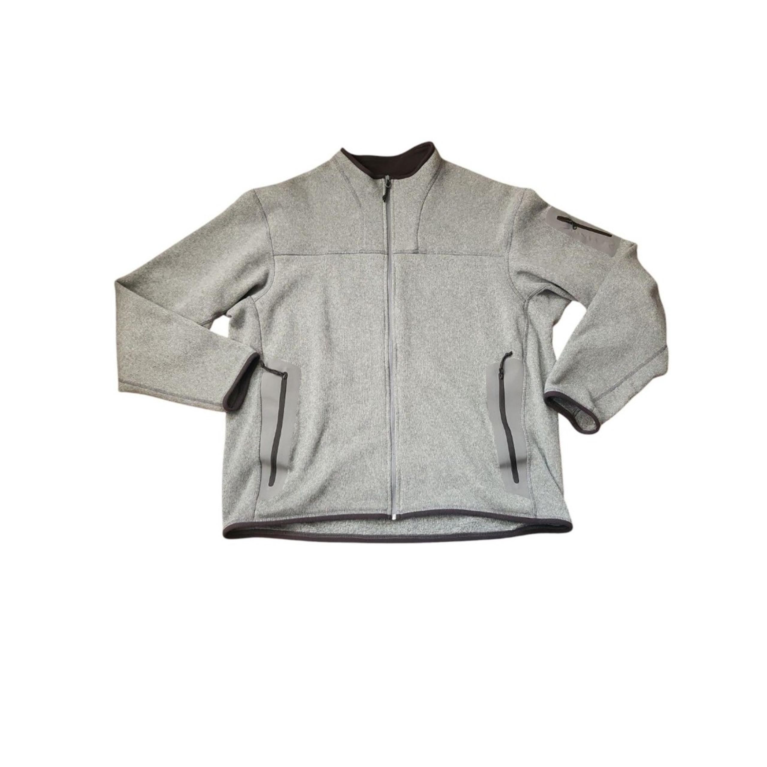 Arc'teryx Men's Covert Polartech Outdoor Fleece Jacket Size XL Gray Full Zip