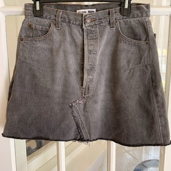 Re/Done denim skirt