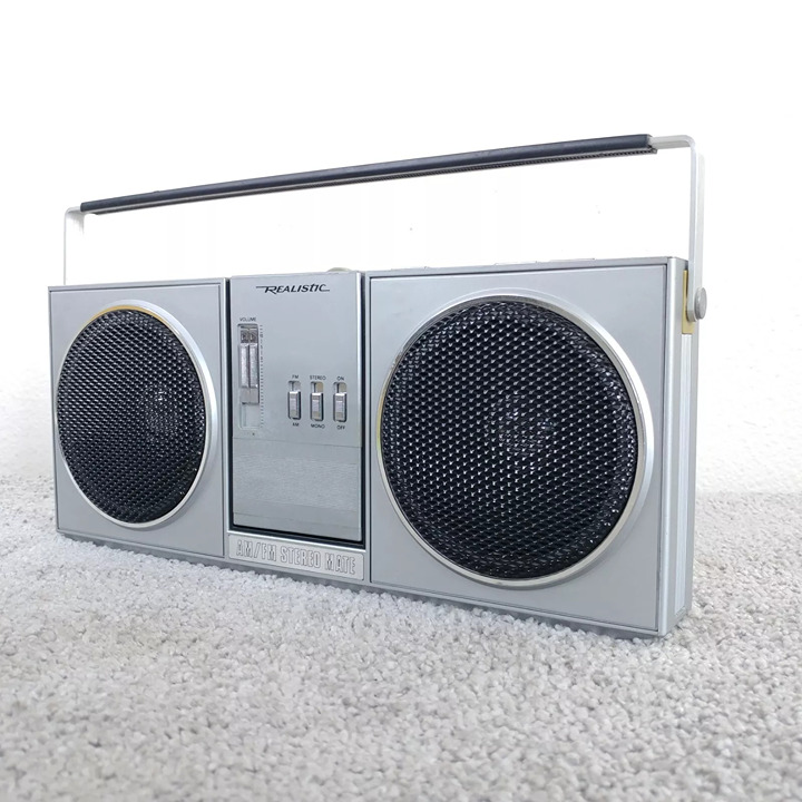 Realistic 12-707 AM/FM Stereo Mate System Vintage Boombox Detachable Not Working